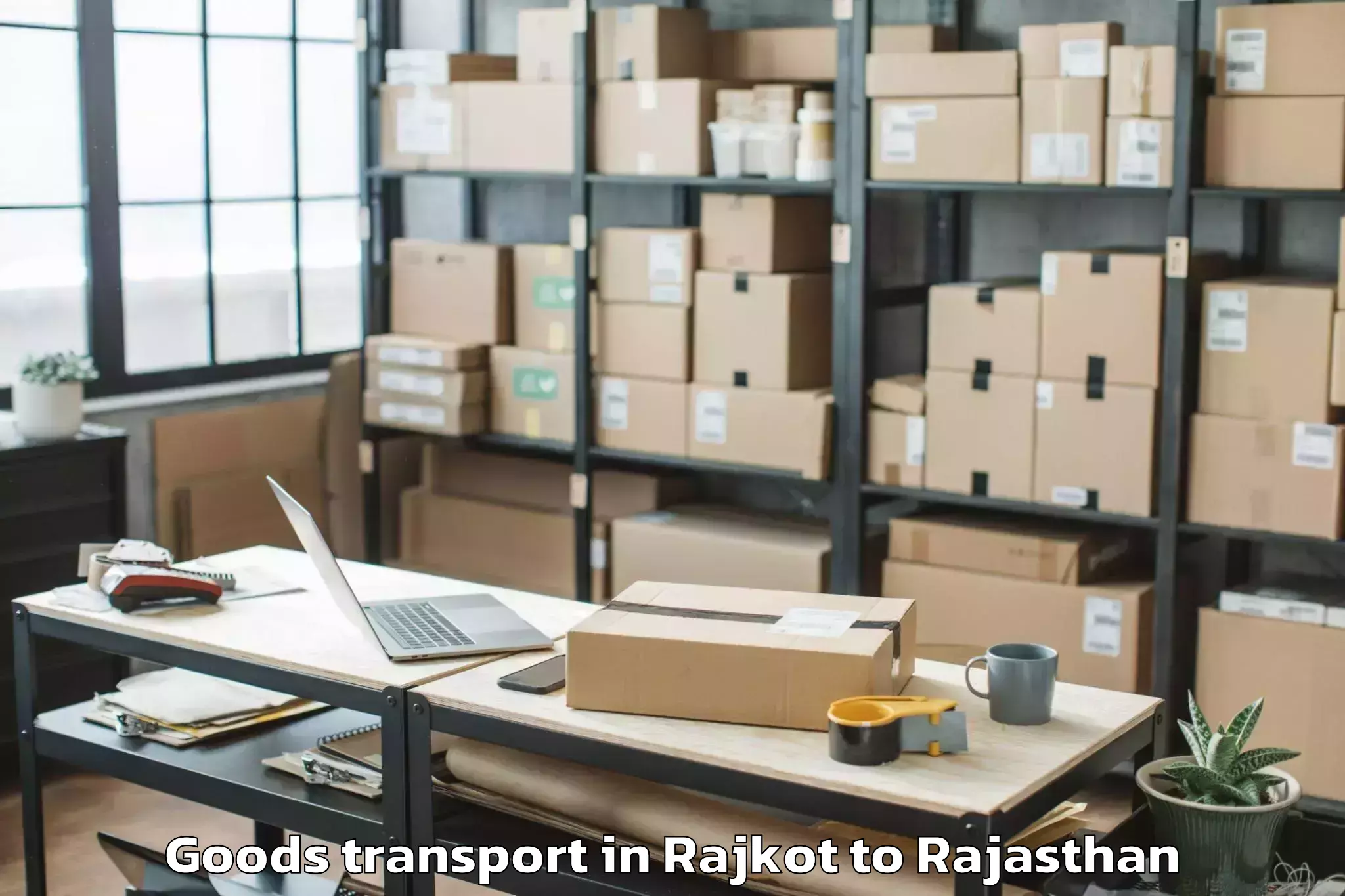 Book Your Rajkot to Banswara Goods Transport Today